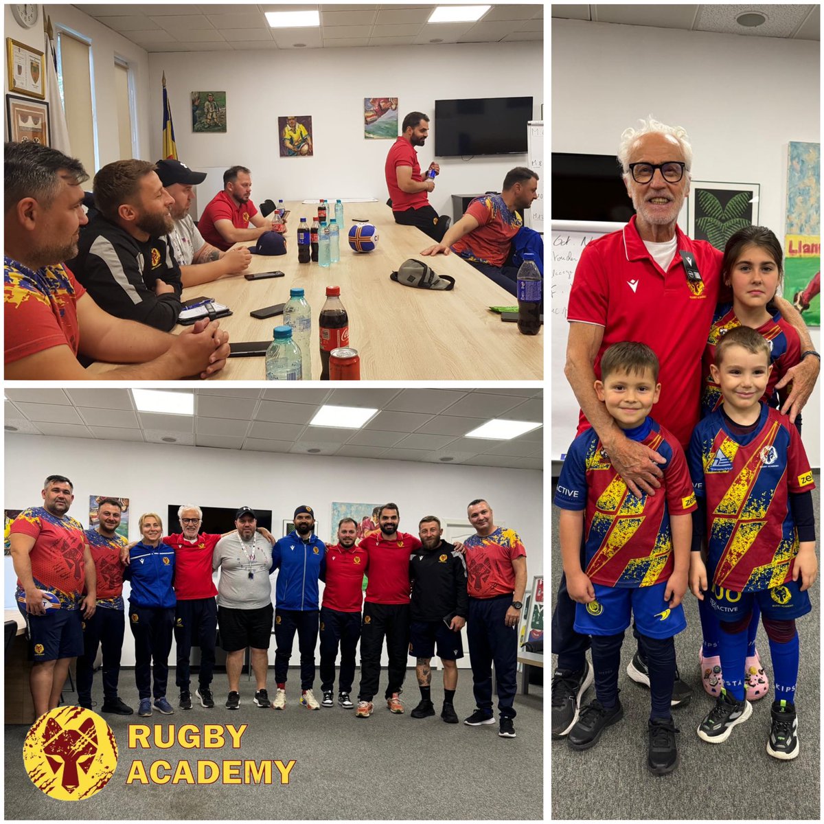 RO_RugbyAcademy's tweet image. Stafful Rugby Academy 🏉🐺 a avut onoarea și plăcerea să discute cu legendarul Bernard Charreyre. Mulțumim 🙏 lui Bernard Charreyre pentru ghidarea sa și pentru că ne-a inspirat să aspirăm mereu la excelentă în ceea ce facem.
Chapeau bas Monsiuer Charreyre!
#partofthewolvespack