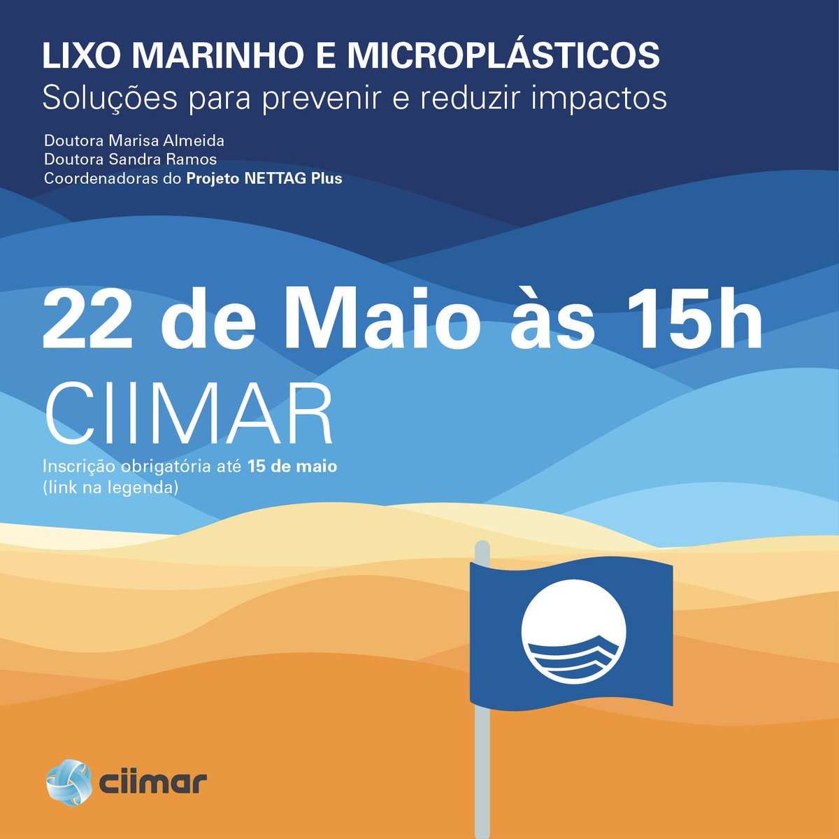 CIIMAR, in partnership with the Pavilhão da Água, will hold a lecture on the origins and impacts of marine litter. 📅 May 22 🕒 15h 📍 CIIMAR 🎓 Target Audience: Students from the 3rd cycle onwards 🔗 Register here: ciimar.up.pt/events/lecture… #CIIMARevents