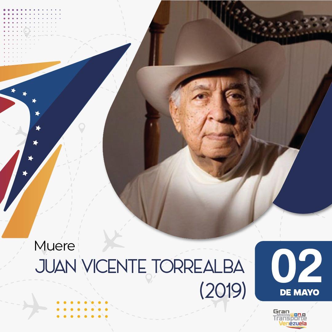 #Efemérides || Tal día como hoy la música venezolana se vistió de luto por la muerte del maestro Juan Vicente Torrealba, un ídolo de la cultura nacional, quien a través de sus composiciones refleja el valor de nuestras raíces.
