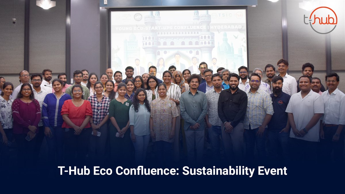 T-Hub hosted the Eco-Confluence, a pivotal event focused on fostering partnerships between government and startups to drive sustainability initiatives.

#InnovateWithTHub