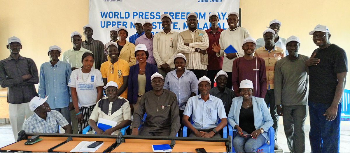 Journalists, and media stakeholders converge to Commemorate the #WorldPressFreedomDay in Malakal, Upper Nile State under the theme: Protecting citizens' rights to freedom of expression and access to information during & after elections.