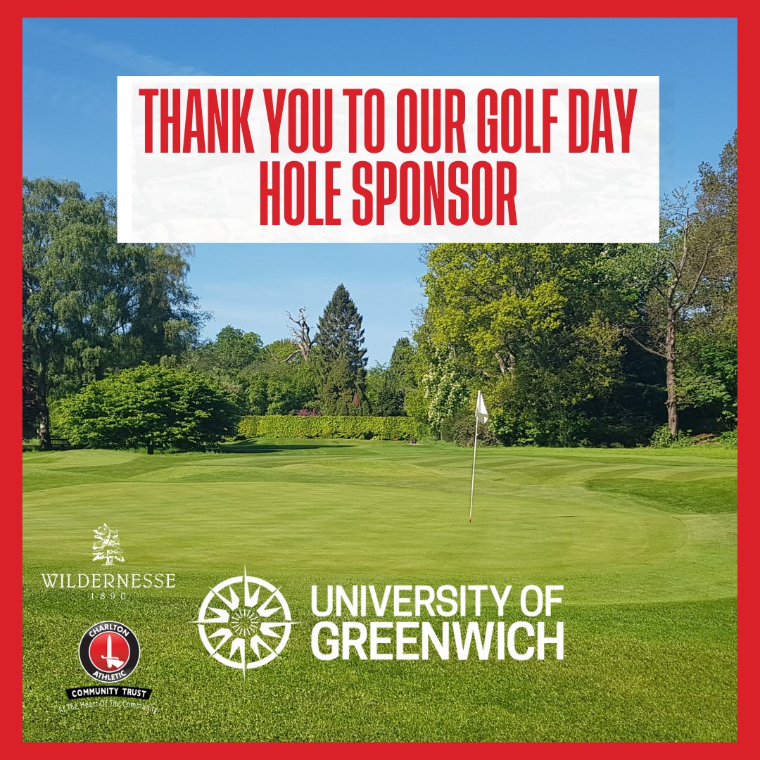 CACT would like to thank our long-term Corporate Partner @UniofGreenwich for sponsoring one of the holes for today’s Golf Day!