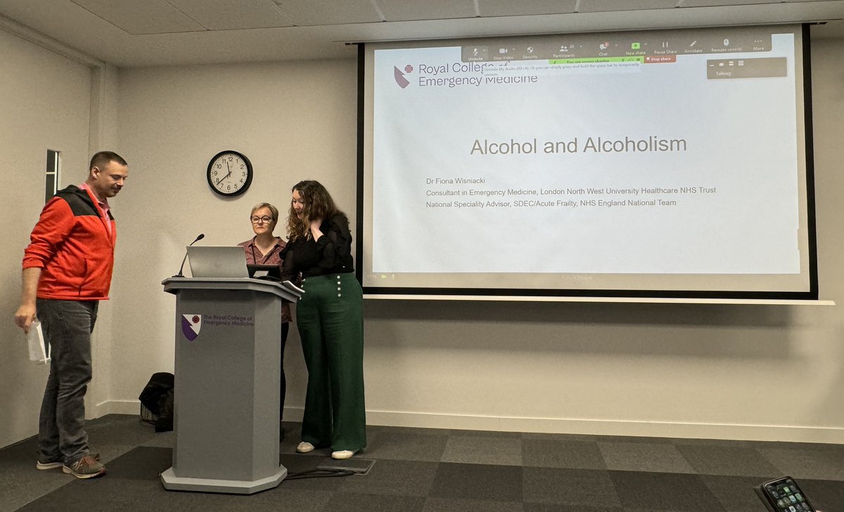 ‘Alcohol and alcoholism’ being presented by Dr. Fiona Wisniacki, at EMSAS Spring Meeting 2024 #EMSAS2024