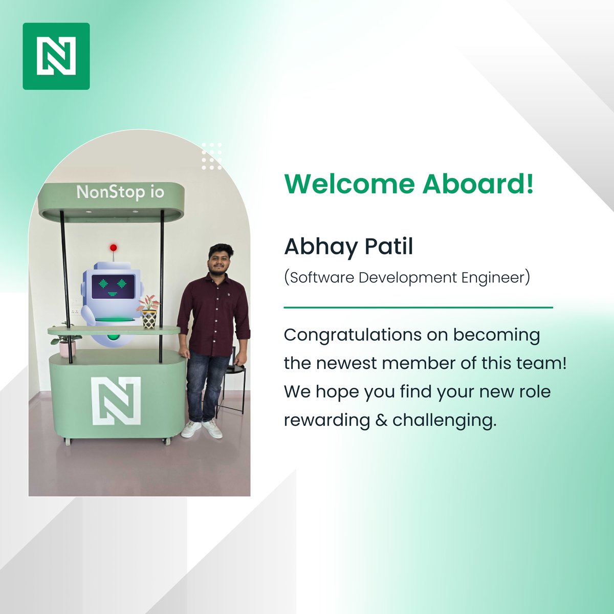 🌟 Welcome aboard, @Abhaypa24615837
Your journey from being a tech speaker at our meet-up to joining us as a valued colleague is nothing short of inspiring.

Here's to a future filled with collaboration, innovation, and shared success!

#NewTeamMember #NewHire #Team #WeAreGrowing