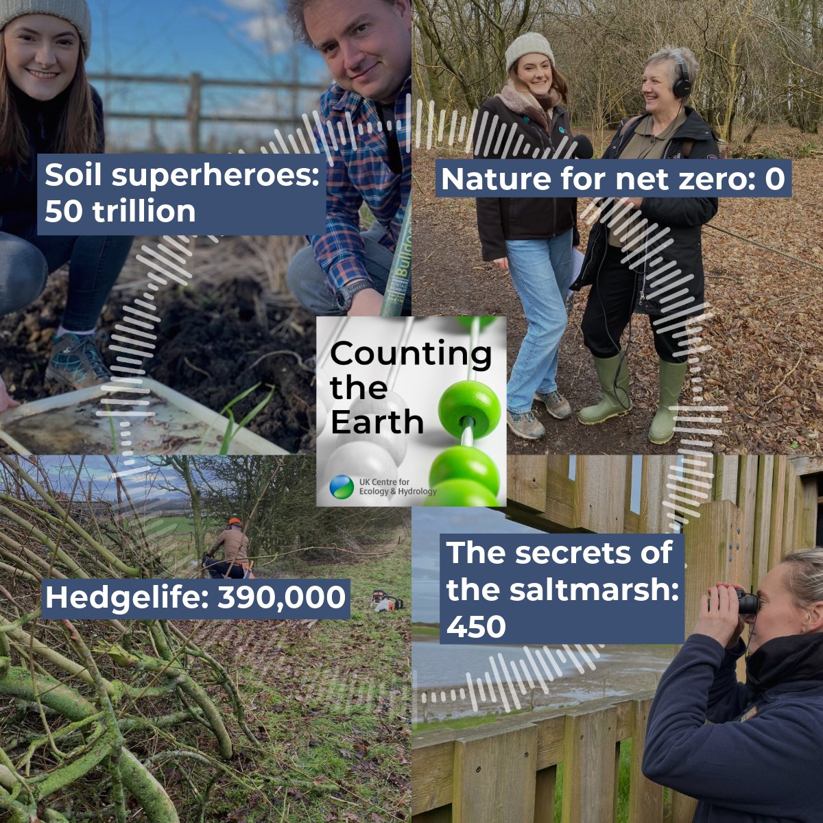 Listen out for 'Reflections on our rivers: 14' next week wherever you get your podcasts!

In the meantime, explore the numbers behind nature with previous episodes of #CountingTheEarth 🌍

🎧 ceh.ac.uk/news-and-media…