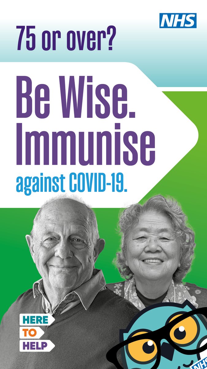 Those most vulnerable and at greatest risk from COVID-19 will need extra protection this spring. They're free for over 75s and anyone aged 6 months and over who is immunosuppressed. Don't delay - if you're eligible book your free vaccination now!

#BeWiseImmunise