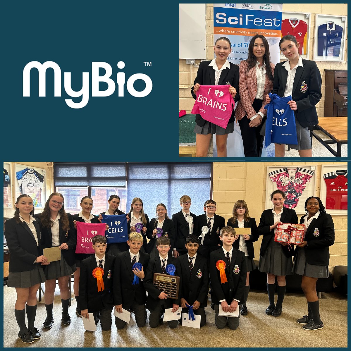 MyBio's Linda Nolan was honoured to judge @scifest4stem in @kilkennycollege this week🧬
The winners of @mybioltd Prize went to the project titled 'What is the Dirtiest Object”🦠
Great projects presented by all💫
#congratulations to each category winner👏
#scifest #support #local