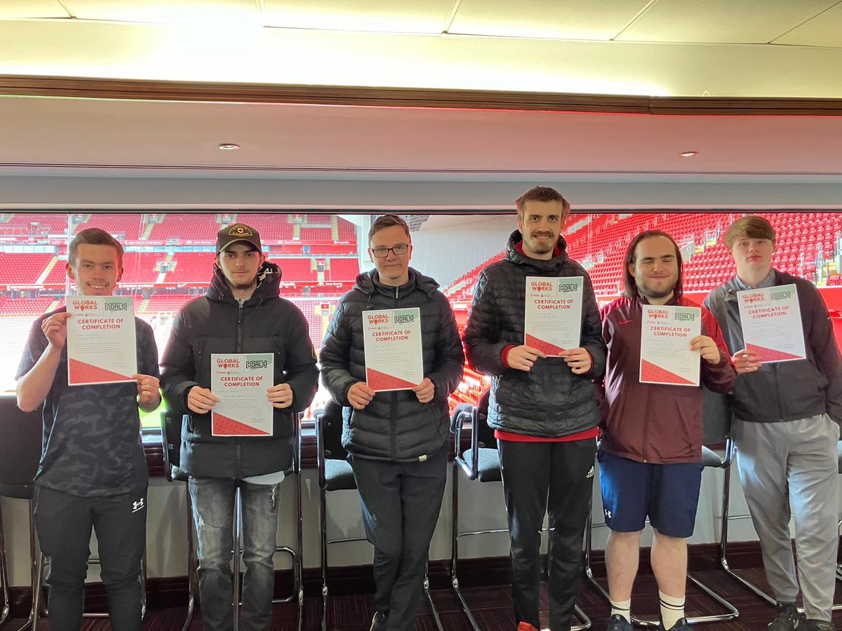 Our first Global Works collaboration with @goalsfootballuk was a success🏆 Participants heard from our Employability Coordinator, an EFL Referee, a National Football Development Officer and ex LFC player Chris Kirkland before taking part in a mock interview with the GOALS