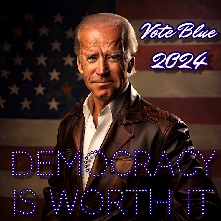 Today is Thursday, May 2, 2024 & POTUS Joe R. Biden has been in office for 1,198 days. No one wants to wake up a year from now and have to deal with the reality of not having a Democracy in America anymore. Democracy is worth preserving. #VoteBidenHarris2024 Tap💙RT for #JoeBiden