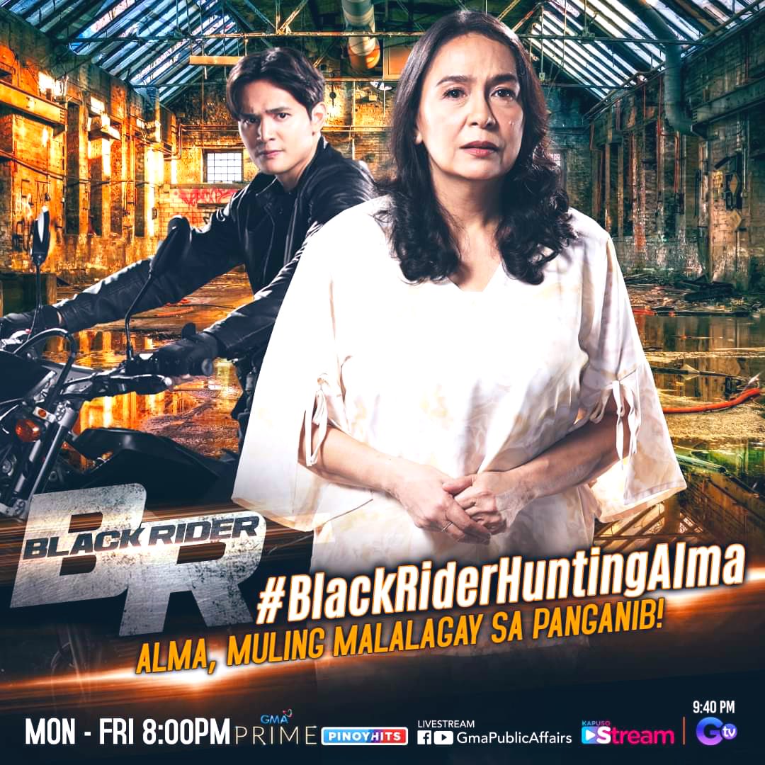 Manganganib na naman ba ang buhay ni Alma? #BlackRiderHuntingAlma #BlackRider, 8 PM sa GMA Prime at 9:40 PM sa GTV. @kapusoPRgirl