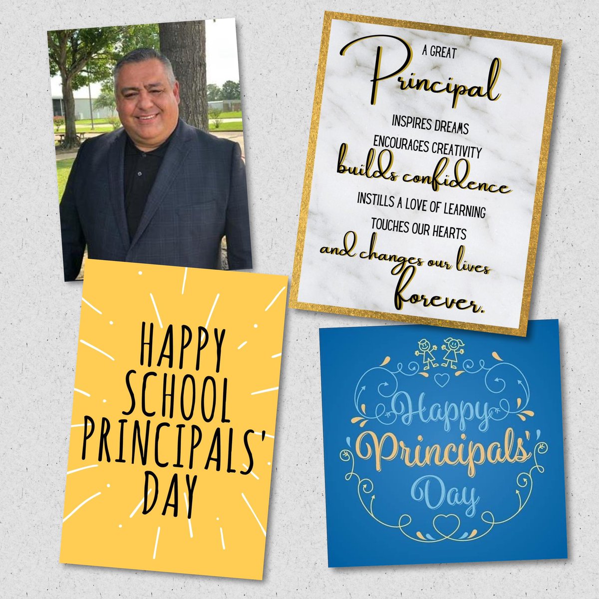 Celebrating Principal Day! Thank you, Mr. Montelongo, for your exceptional leadership and dedication to our school community! 🎉 #PrincipalAppreciation #ThankYouMrMontelongo 🙌🏽👏🏽