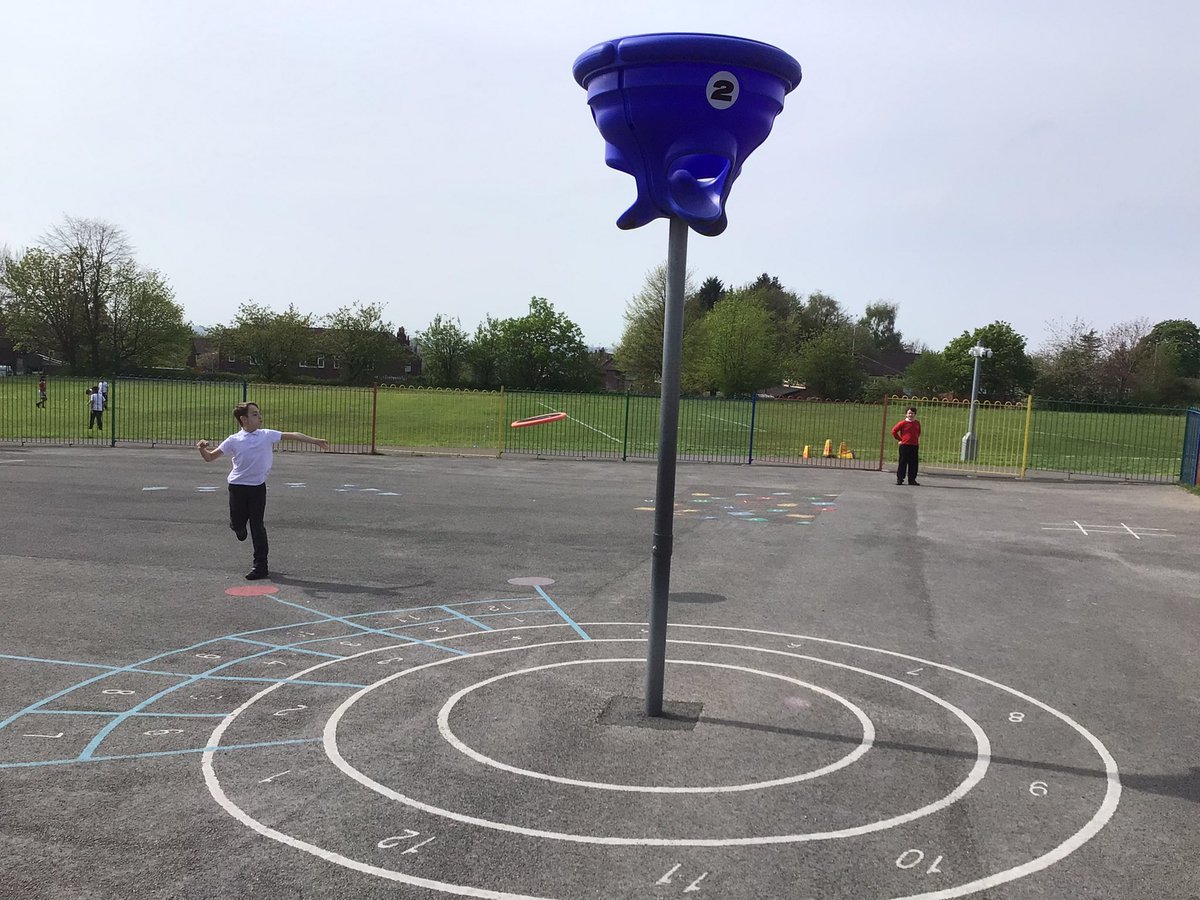 Year 5 having fun in the sun with our playground equipment! 🌞🎲🏃‍♀️