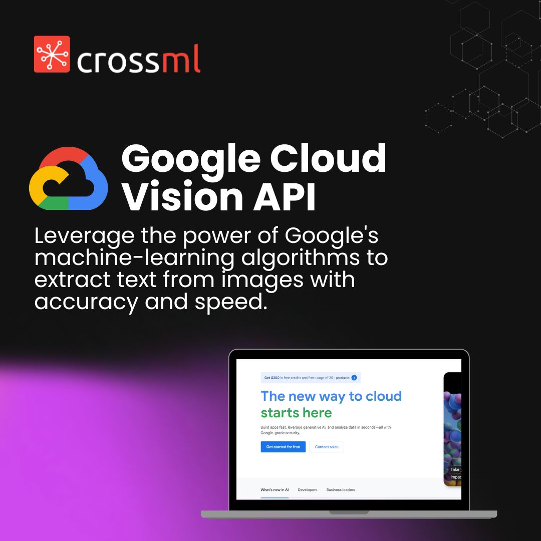 CrossmlPvtLtd's tweet image. Achieve peak productivity in 2024 with the top 4 OCR tools!
Say goodbye to manual data entry and hello to seamless text recognition. Don&apos;t let repetitive and routine tasks slow you down – streamline your workflow and skyrocket your efficiency today!
#CrossML #GoogleCloudVisionAPI