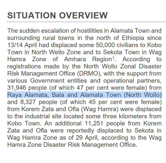 @OCHA_Ethiopia @UNReliefChief @reda_getachew @hgodefay @ProfKindeya More shameful act by @OCHA_Ethiopia -- including Tigrayan territories in the Amhara region. They're doing this for the umpteenth time, despite our repeated calls.