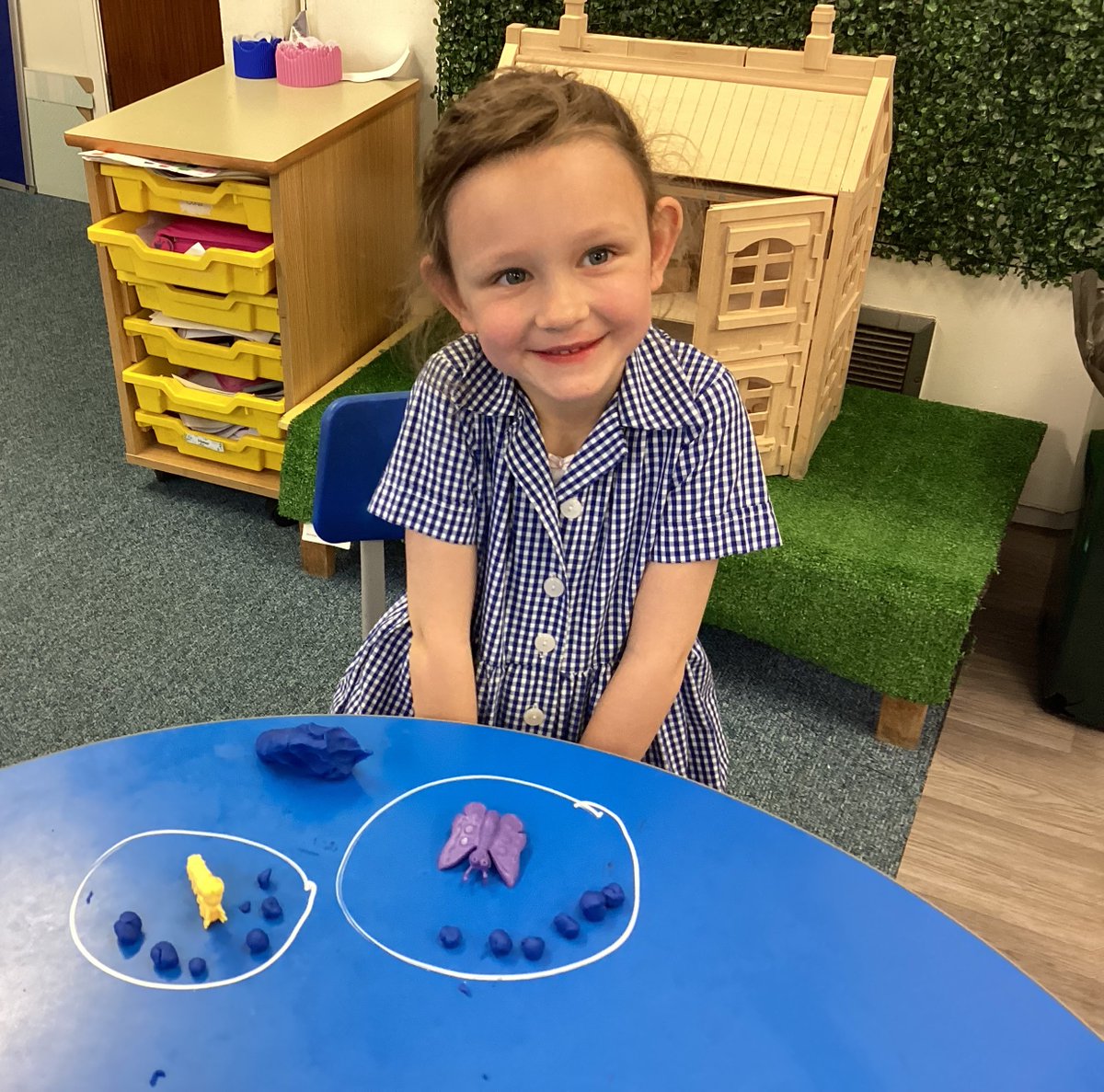 Primary 1 @stgeorgesedin have loved exploring the early concepts of division in Mathematics. They were challenged to share different amounts equally between two toys. #aVoiceforAmbition