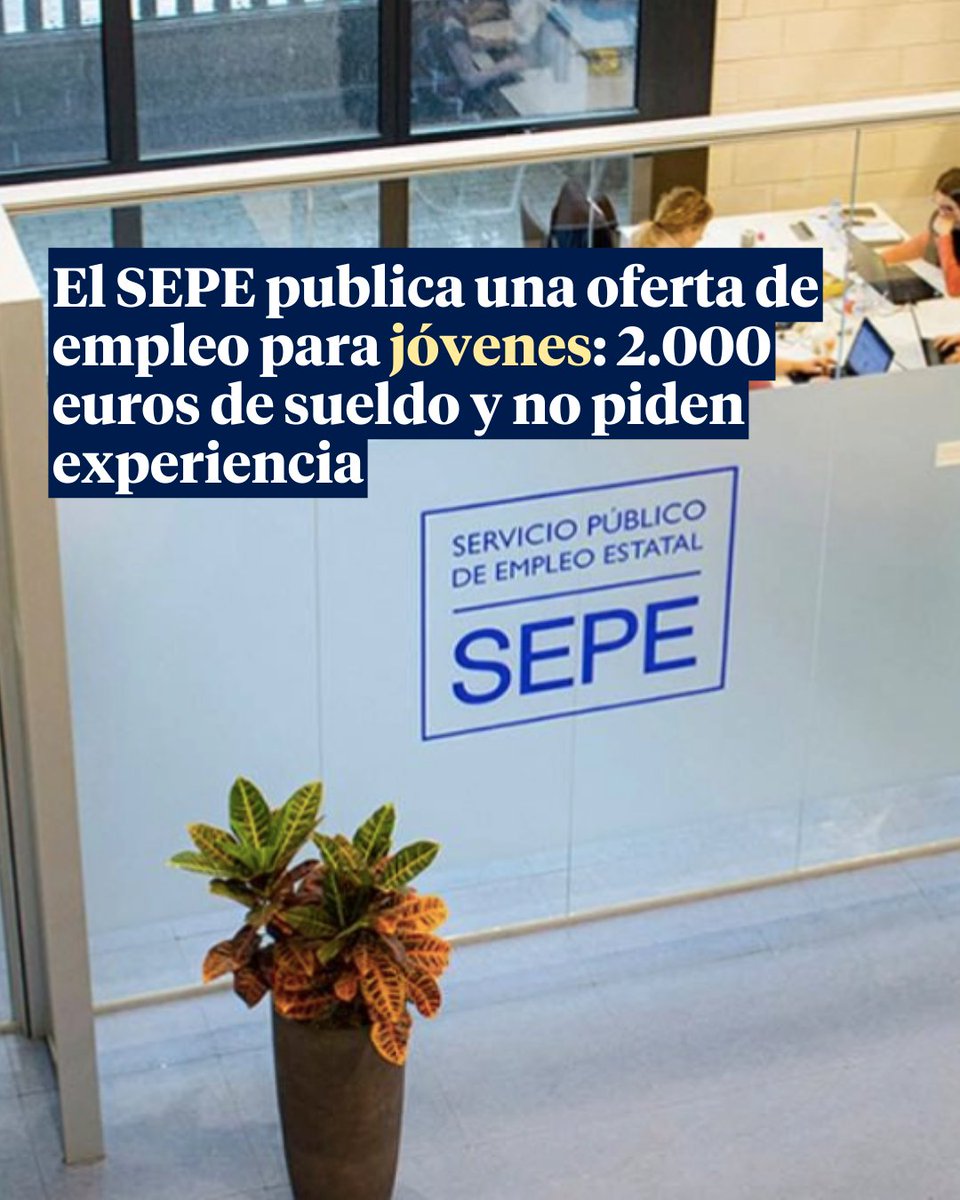 🔵 #Empleo | El @empleo_SEPE y la Fundación de Ferrocarriles publican vacantes para jóvenes sin experiencia 👉🏼 Se firma contrato en prácticas durante 12 meses y el salario puede llegar a los 25.000 euros. tinyurl.com/ys8m57y2