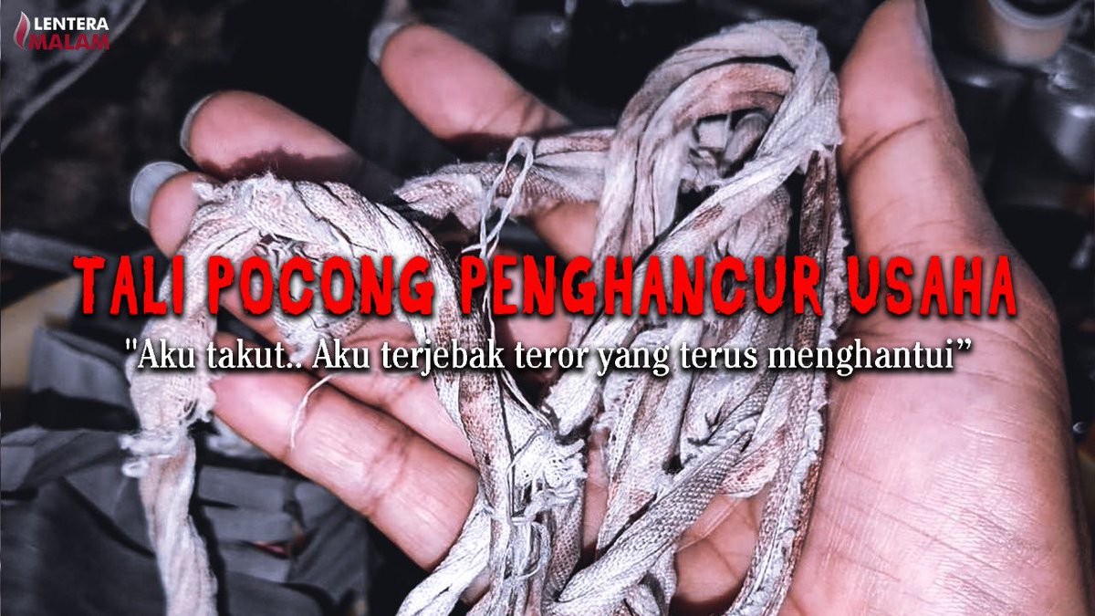 TEROR KIRIMAN TALI POCONG & TANAH KUBURAN KE TEMPAT USAHA AGAR MATI

Cerita Horor @lenteramalam_id
by Vito

@bacahorror 
@bagihorror 
@Penikmathorror 
@horrornesia 
@cerita_setann

#lenteramalam #bacahorror #CERITAHORROR #Threadhorror #thread #kisahhorror #ceritasetan