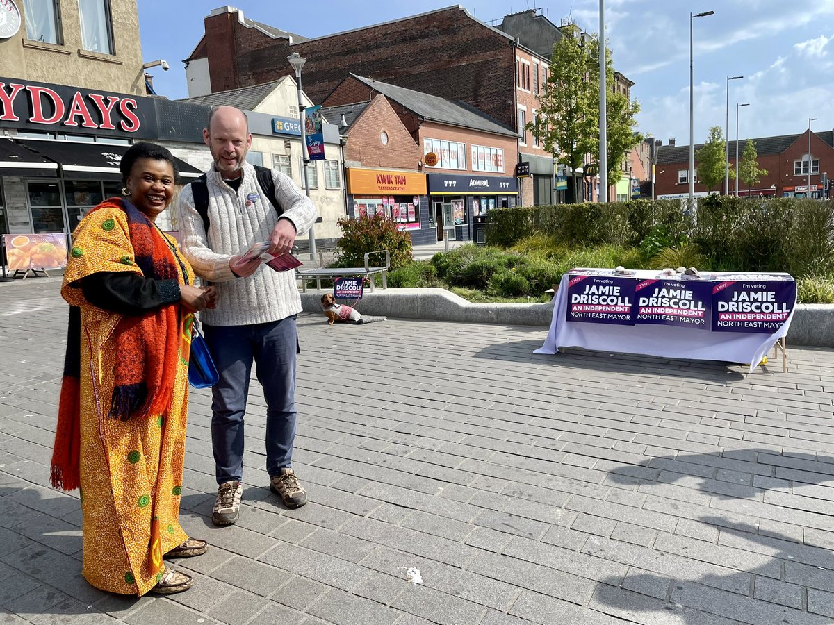 FINAL PUSH! Getting the vote out for @MayorJD #ComradeMabel #SecretWeapon #SunnySouthShields #MayoralElection2024 #ShyBairnsGetNowt