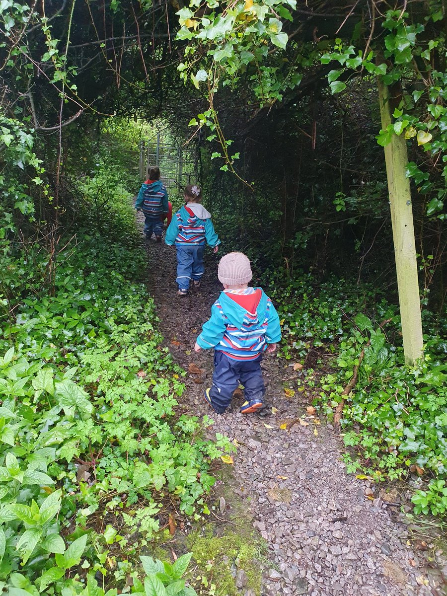 Lots of puddles to jump in 💦  We saw lots of sheep, a heron and a hare 😲 The rain doesn't stop us having the best time together 🐶🦤🐇 #weatherwarriors #earlyyears #funwithfriends #makingownchoices @Cath_Perry_ @EarlyWales @PACEYCymru @VictoriaExtence