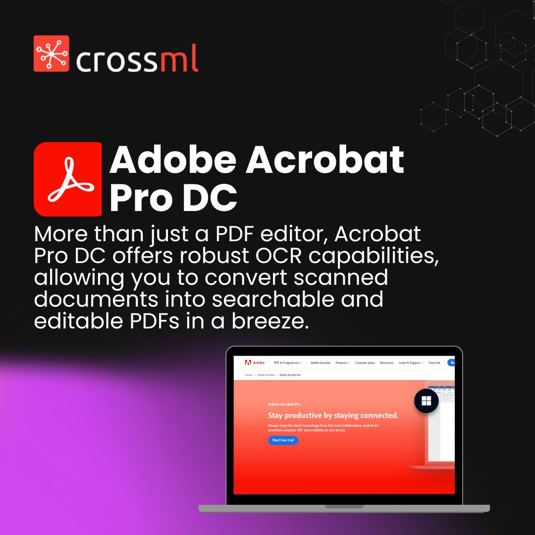 CrossmlPvtLtd's tweet image. Achieve peak productivity in 2024 with the top 4 OCR tools!
Say goodbye to manual data entry and hello to seamless text recognition. Don&apos;t let repetitive and routine tasks slow you down – streamline your workflow and skyrocket your efficiency today!
#CrossML #GoogleCloudVisionAPI