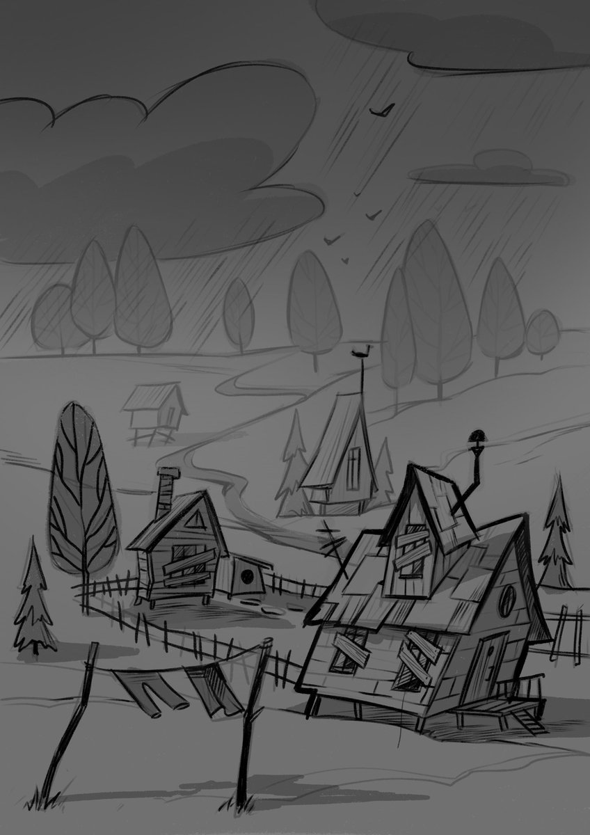 NeighborGamesHQ's tweet image. It's #ThrowbackThursday, and today we're sharing some very early sketches of Raven Brooks from the pre-production era of Hello Neighbor 2!