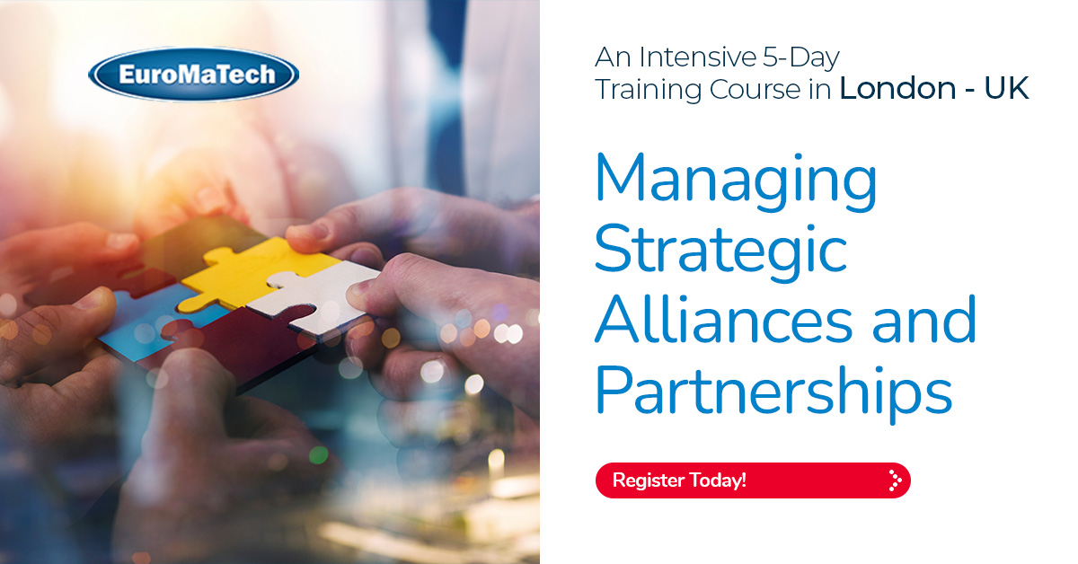 Managing Strategic Alliances and Partnerships Register! euromatech.com/seminars/manag… #strategicalliances #businesspartnerships #euromatech #collaboration #partnershipdevelopment #businessgrowth #professionaltraining #businessrelationships #negotiationskills #strategicmanagement