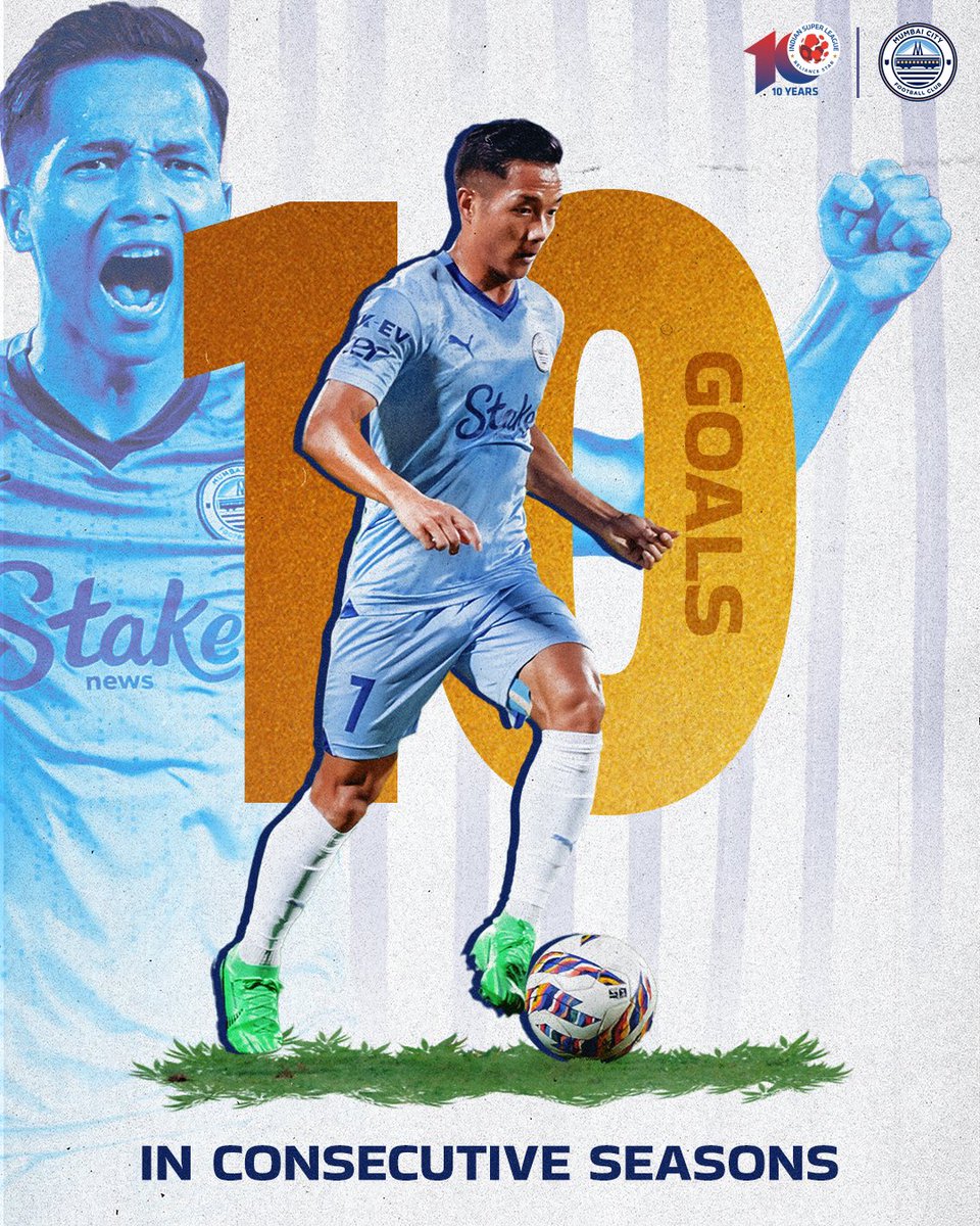 𝐅𝐢𝐫𝐬𝐭 𝐈𝐧𝐝𝐢𝐚𝐧 in #ISL History to score 🔟 or more goals in multiple seasons 🇮🇳🤩 Our 𝑴𝒊𝒛𝒐-𝑭𝒍𝒂𝒔𝒉 turning heads in #ISL10 🔥 #MumbaiCity #AamchiCity 🔵