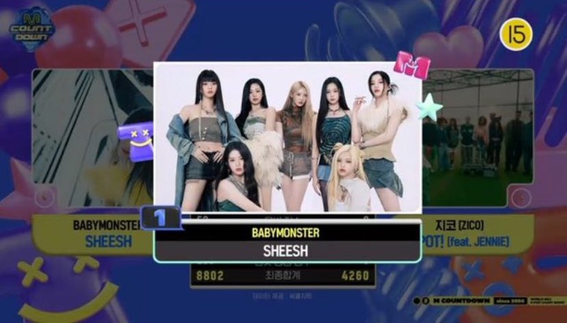 DROP THE TAGS 

BABYMONSTER FIRST WIN 
#SHEESH1stWin 
#BABYMONSTER1stWin