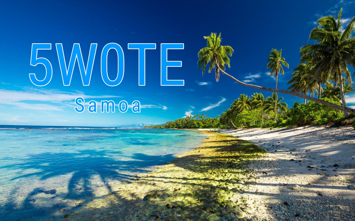 5W0TE – Samoa dx-world.net/5w0te-samoa/