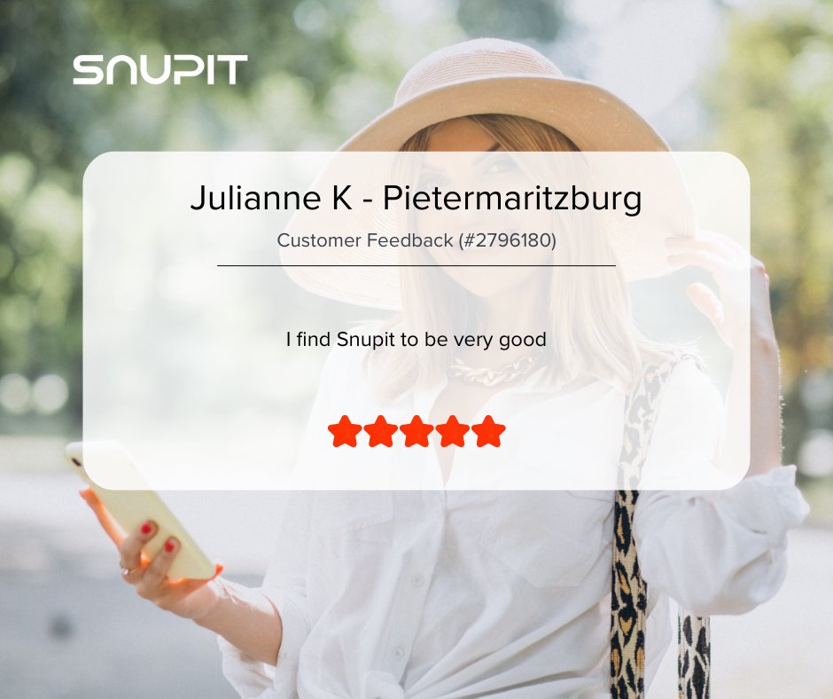 Thank you for your positive feedback, Julianne! #customerfeedback 

Julianne posted a request for Driving Schools in Pietermaritzburg. 
#drivingschools #pietermaritzburg #kwazulunatal 

Post a request on snupit.co.za and get in touch with reliable Professionals.