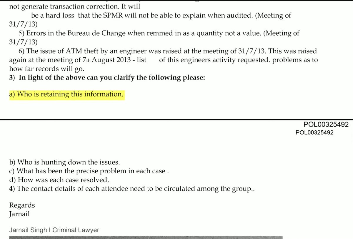 JB takes MS to a well-written email by Jarnail Singh JB do you think this was written by JS MS no JB did CK draft emails sent by JS? MS JS sometimes cut and pasted emails into his emails or wrote emails following conversations with me JB in the light of the contents of this...