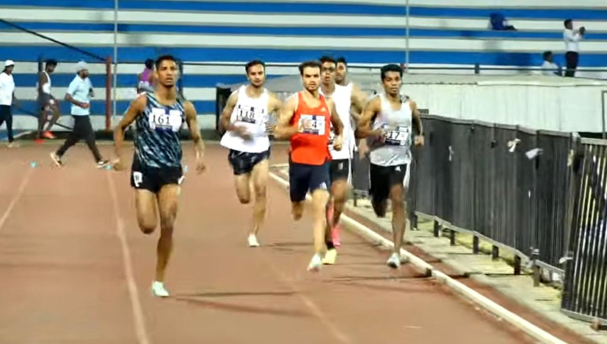 #IAF Congratulates Junior Warrant Officer Mohammad Afsal P of #IndianAirForce Athletics team for winning Silver medal in 800 Mtr with timing of 1:49:57 Minutes at Indian Grand Prix I held at Kanteerava Outdoor Stadium, Bengaluru on 30 Apr 24. A #Proud moment for IAF! #KheloIndia