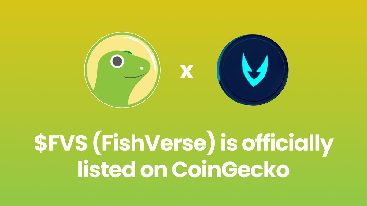 $FVS is live on @coingecko 🫡 🔗coingecko.com/en/coins/fishv…