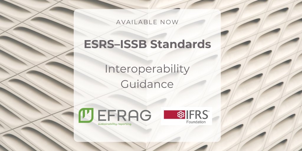 📣ESRS–ISSB Standards Interoperability Guidance Available Now! Read more ▶️ lnkd.in/dBtYZ4qR