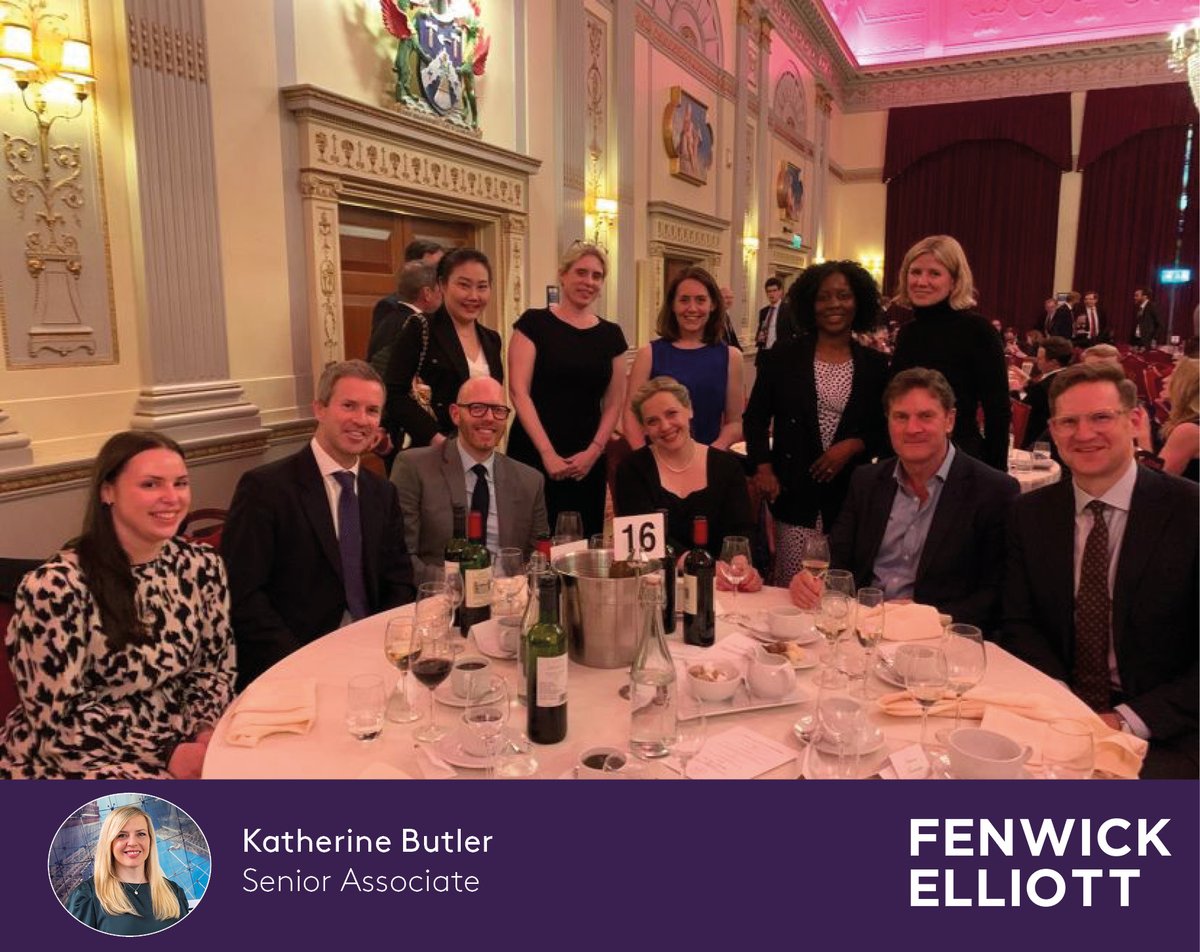 Congratulations to Senior Associate Katherine Butler, elected last night as a Council Member for @SCL_UK. Our team and guests enjoyed celebrating with Katherine at the SCL Annual Dinner & President’s Reception.

#constructionlaw #construction #disputeresolution