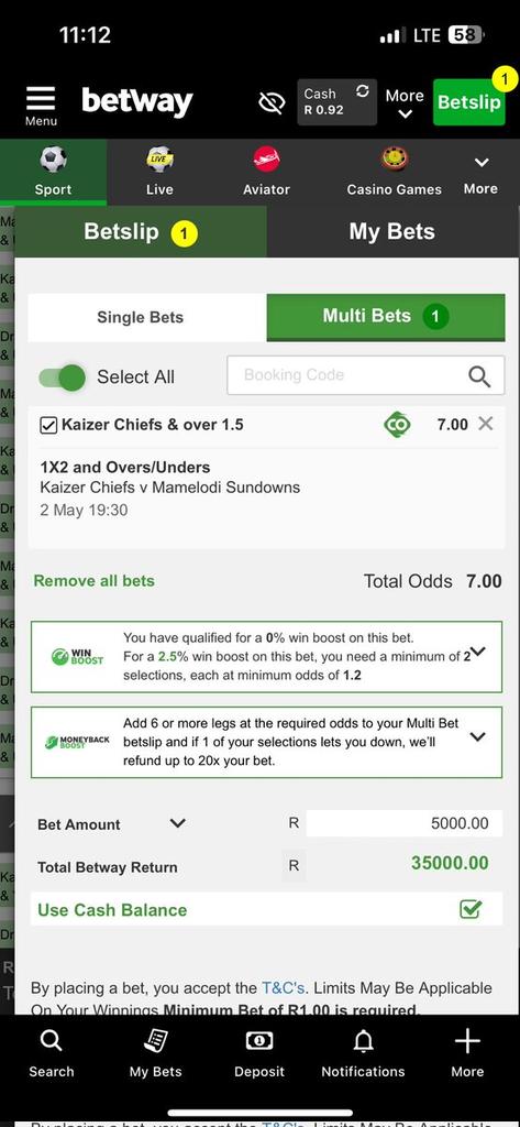 PestPenetration's tweet photo. Mohau on Betway taking chances. Bobsteak was right. #DStvPrem #KCSUN https://t.co/Sl78tM94a4