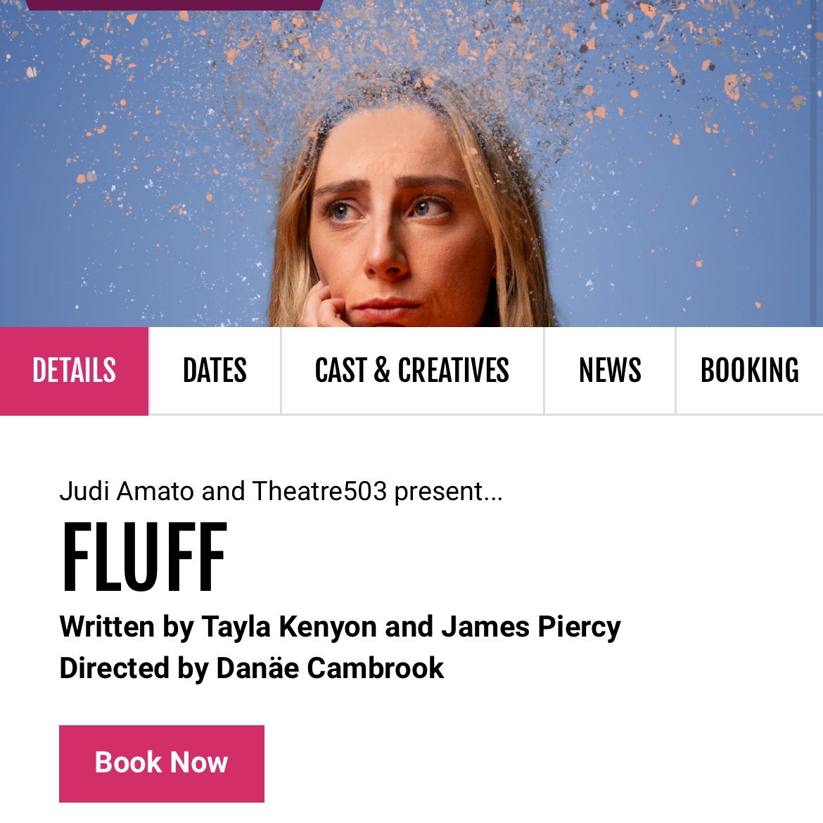 Now isn’t that a really very cool thing to start your day with ☀️ Tickets: theatre503.com/whats-on/fluff/