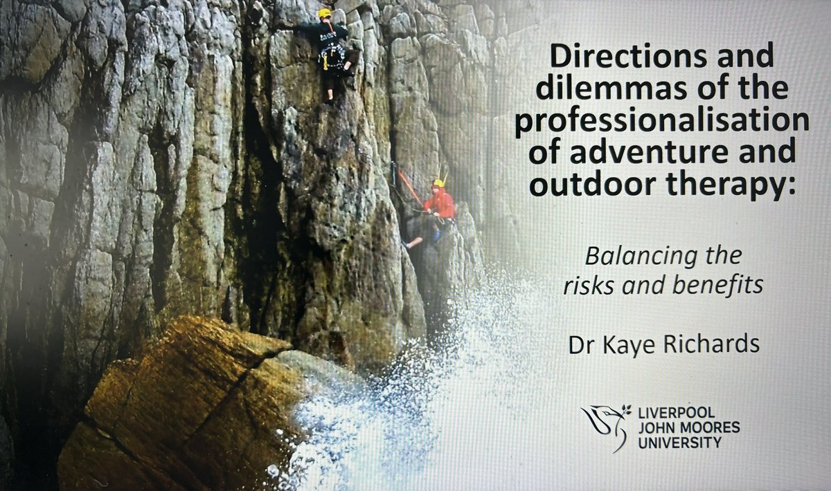 Feeling privileged for the invitation & presenting as part of a national series of talks in Taiwan facilitating international dialogue on Adventure & Outdoor Therapy. Felt humbled having this & all the conversation translated into Chinese. Thank you! @LJMUPsychology @LJMU_IHR