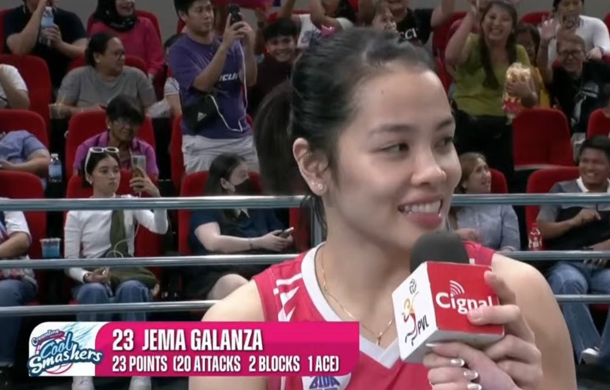 Best Player of the Game is Jema Galanza with 23 points (20 attacks, 2 blocks, and 1 ace)! Congrats! #PVL2024