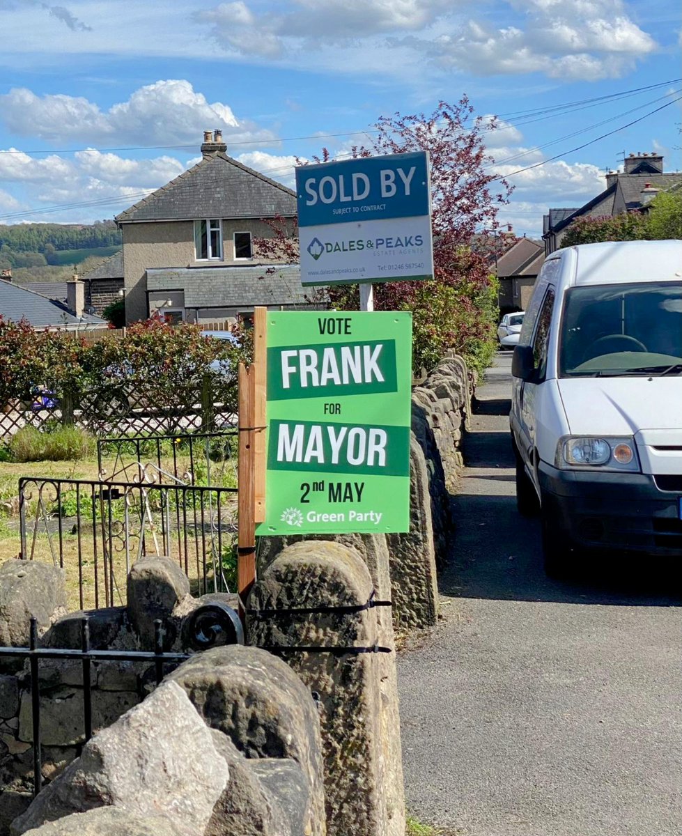 @TheGreenParty @ZackPolanski @carla_denyer Voted 💚🍏 Green in Derbyshire Dales. This is our 🏣 Poster, at the front of our Garden. Cyra xxxx