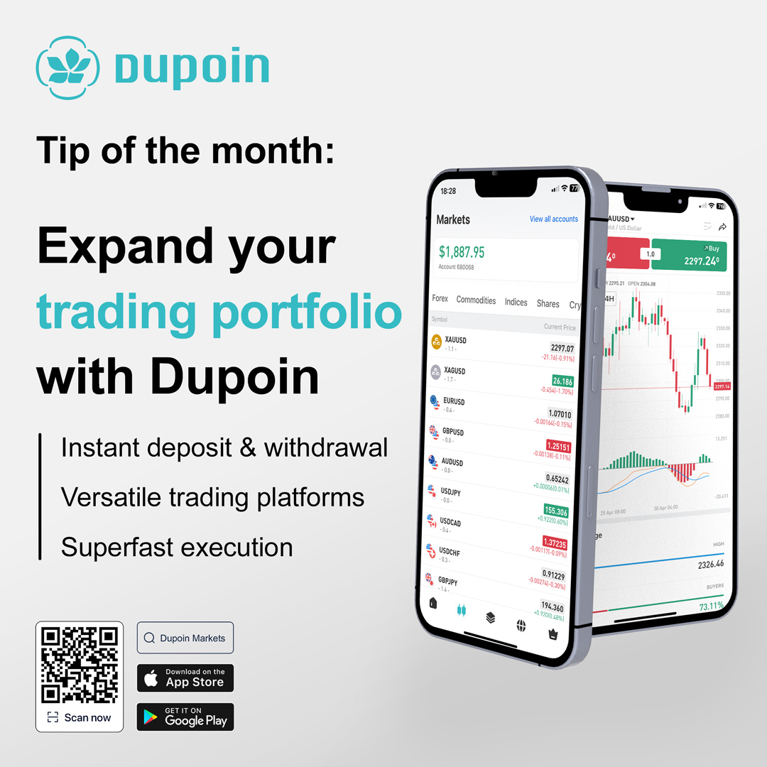 🌟 Ready to take your trading to the next level? 🌟

Experience endless trading possibilities with Dupoin's innovative platform! Explore diverse markets and elevate your trading journey. Join us now! 🌟🚀

#Dupoin #Whyclientloveus #Tradingtip  #Tradeeverywhere #Tradingstrategy