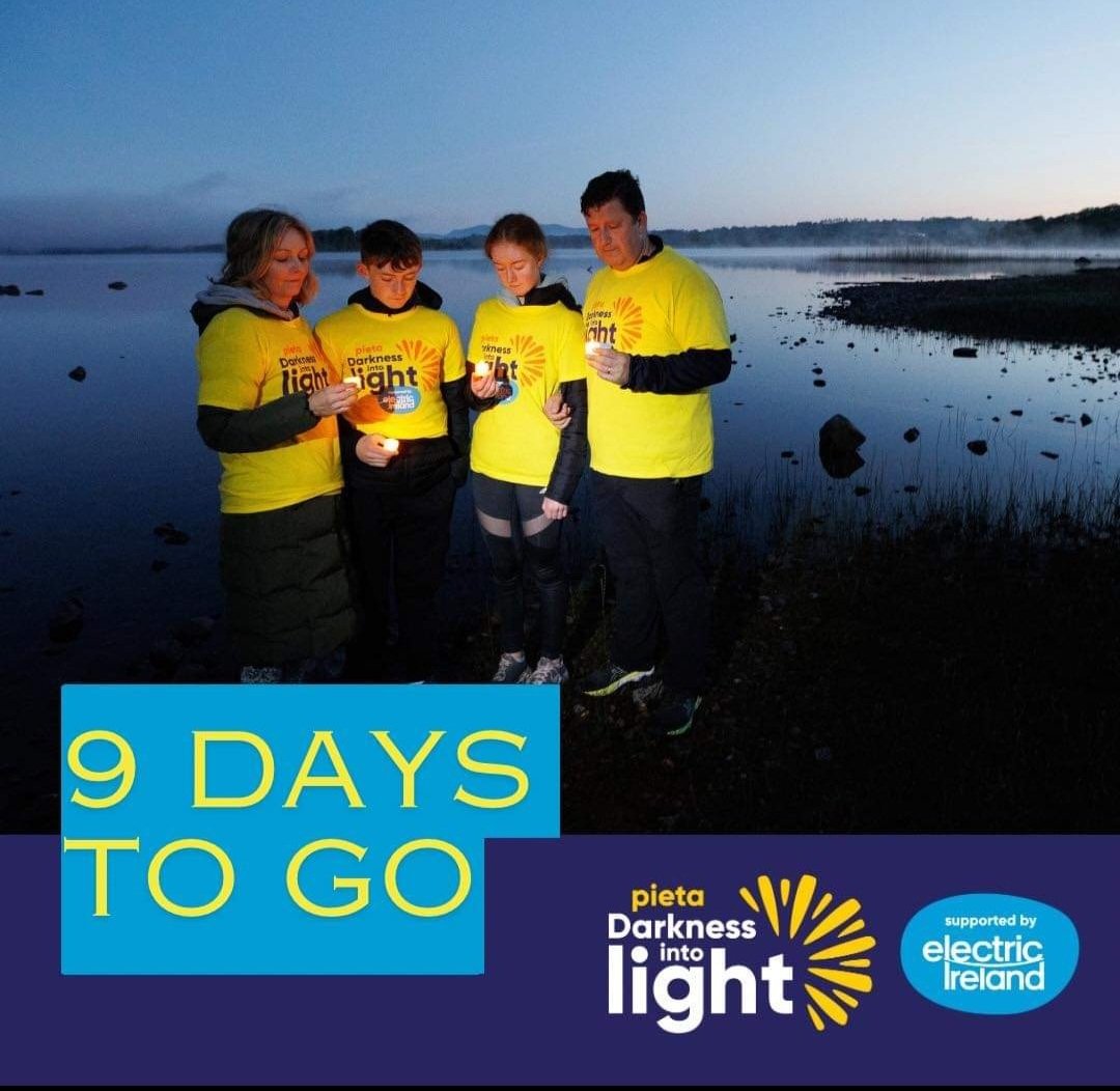 9 Day's to go for the Shamrocks 2nd Darkness into Light Remembrance Walk. Please support in any way you can ☘️