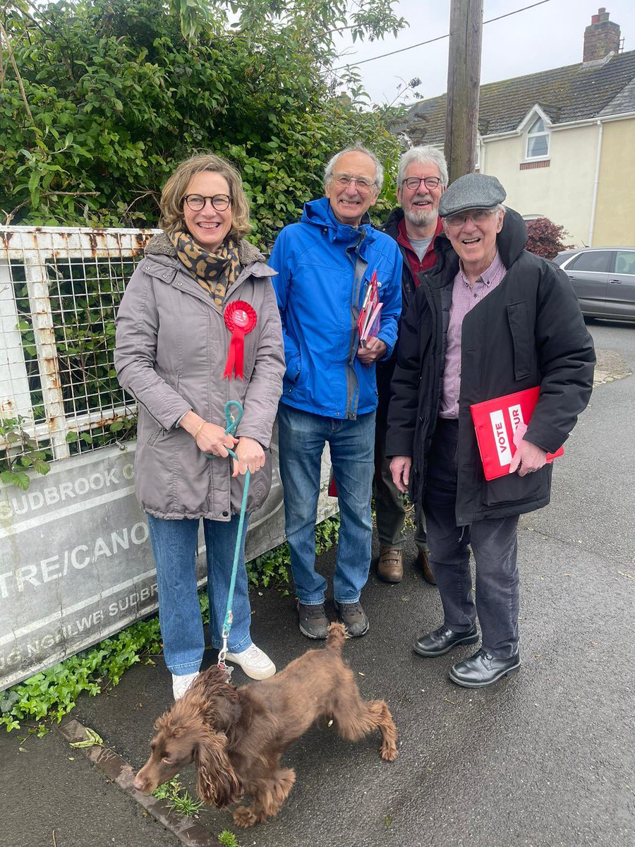 We’re busy getting the vote out in Sudbrook this morning! 🐾 Vote for Jane Mudd - polling stations are open until 10pm and don’t forget your ID. #VoteLabour