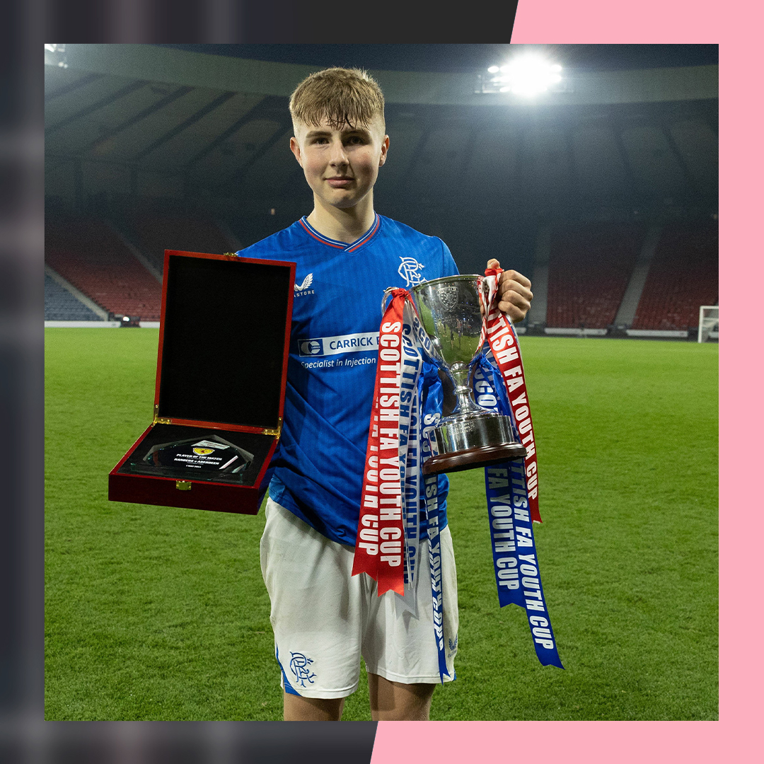 Goal scorer ✅ Player of the Match ✅ Trophy winner ✅ A good night all round for @RFC_Youth's Josh Gentles 👏 #ScottishYouthCup