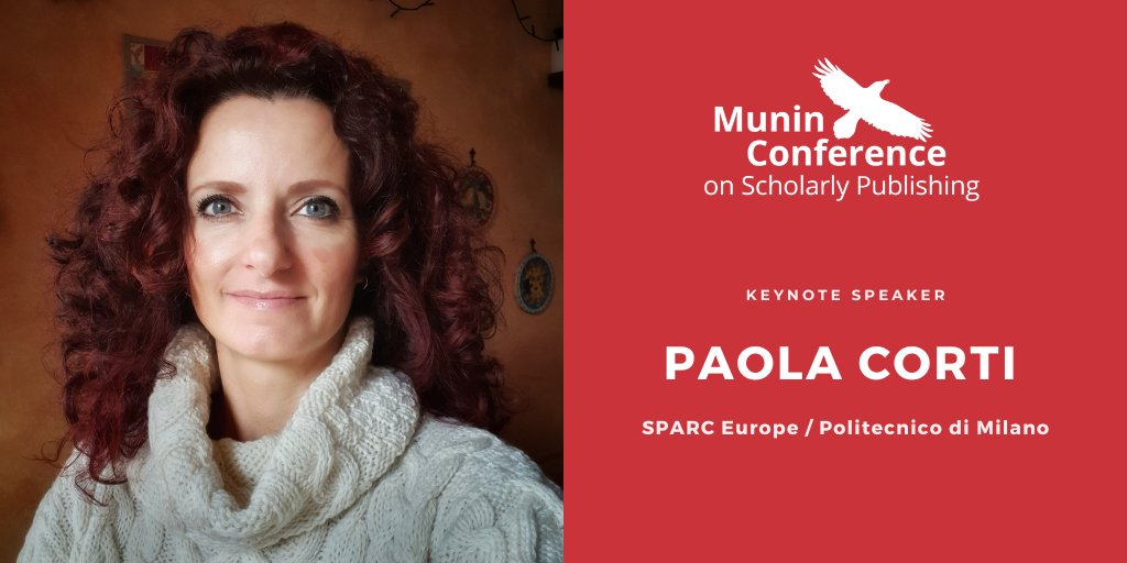 #MeetTheKeynotes
#Munin2024 is very happy to announce a new keynote!
Paola Corti @paola5373, Open Education Community Manager @SPARC_EU, Project Manager @polimi.
Paola has worked in distance learning since 1998 and passionately advocates @OpenEducation

👉 site.uit.no/muninconf/