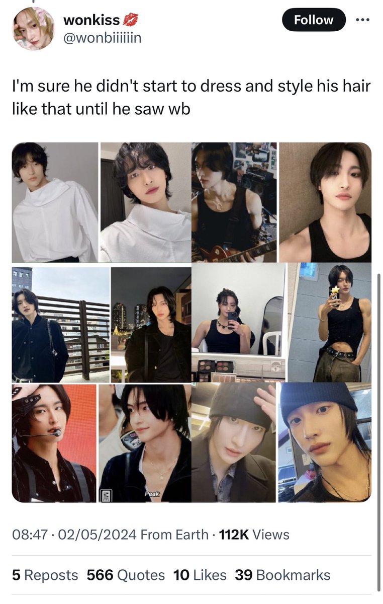 tf??? seonghwa debuted in 2018 and has always dressed like that, he has always said he has a genderless style, wb debuted literally years after him, so this whole argument is just pointless?? there isn't a single day that goes by without y’all opening your fcking mouth about him,…