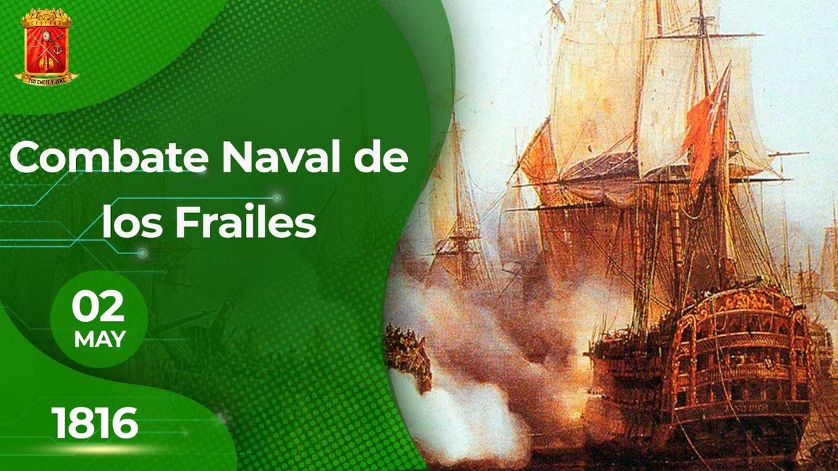 Hoy hace 208 años en la Batalla Naval de los Frailes, nuestros intrépidos marinos, bajo el mando de Simón Bolívar y el Almirante Luis Brión, la Armada Venezolana infligió una contundente derrota a las fuerzas realistas, abriendo paso a la consolidación de nuestra independencia.