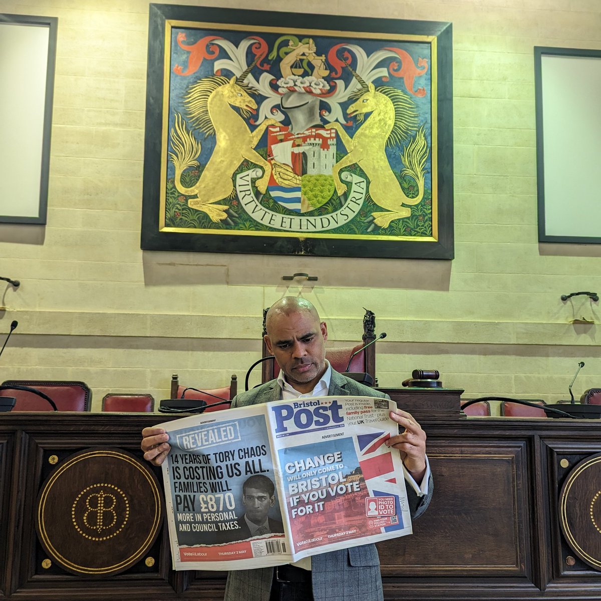 📰 @BristolLive: “The mayor’s term is expected to end on Tues, May 7, when newly-elected councillors are sworn in […] But he is thought to have already cleared his office in City Hall and left the building earlier this week.” 🔗 bristolpost.co.uk/news/bristol-n… 📍 City Hall, #Bristol