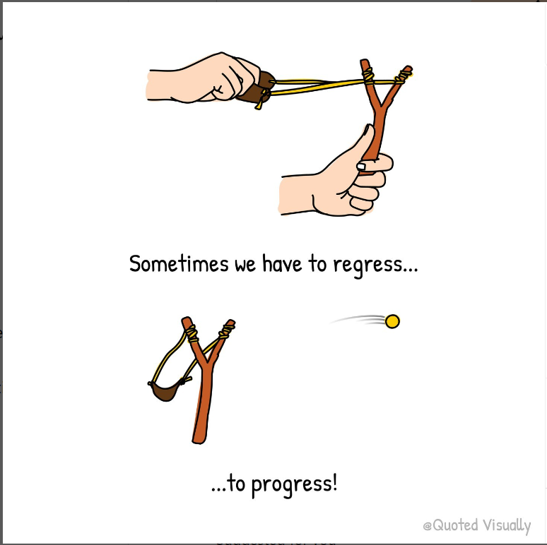 Regression can lead to progression ☄️

Credit: @quotedvisually 

#progress #youcandoit #youcandothis