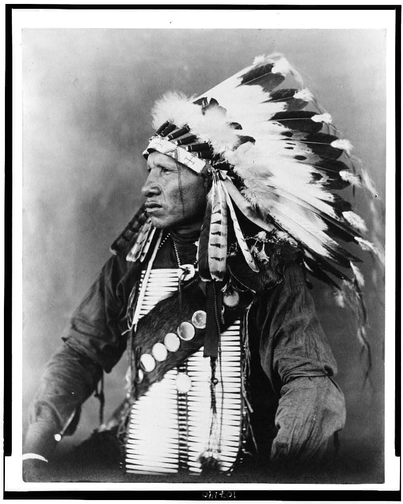 The town of Watonga, Oklahoma, was named to honor Chief Wa-ton-gha (of the Cheyenne and Arapaho Tribes). His name means “Black Coyote.”
(9571, Joseph O. Hickox Collection, OHS)